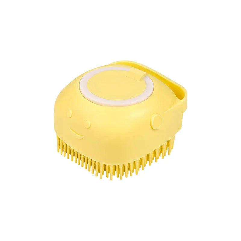 Dog Bath Brush Silicone Pet Shampoo Brush Soap Dog Scrubber Cat Massage Grooming Wash Comb Soft Rubber Puppy Clean Brush