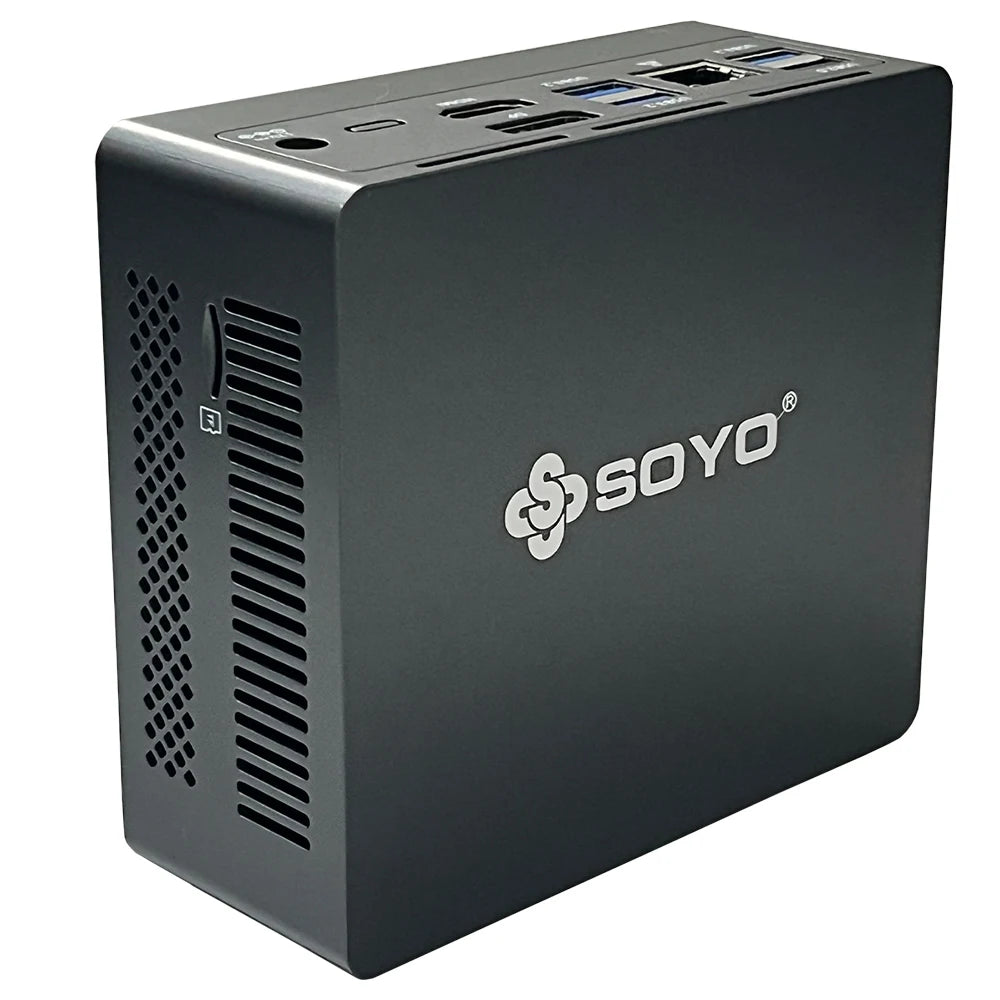 Mini PC SOYO M2PLUS: 8/16 GB de RAM, 256/512 GB de SSD, Intel Celeron N100, Windows 11 Pro: compacta e ideal para el hogar, la empresa y los juegos