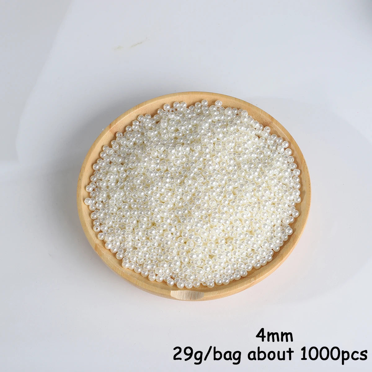 3-20mm 10-1000pcs Straight Hole ABS Imitation Pearl Beige White Bracelet Beads for DIY Jewelry Making