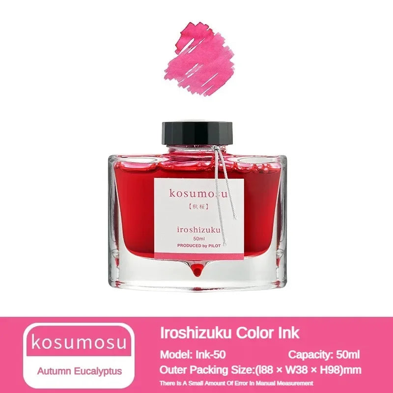 Pilot 25 Color 50ml Fountain Pen Ink Set with Glass Bottles for School and Office Use