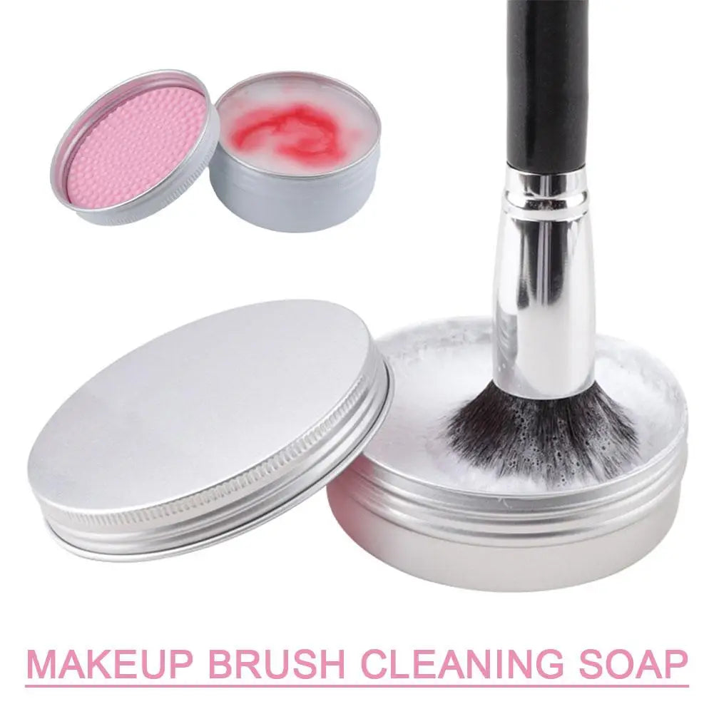 Makeup Brush Cleaner Shampoo Soap Solid Brush Cleaning Tool for Removing Cosmetic Color and Dirty Stain Brush Cleaner Pad