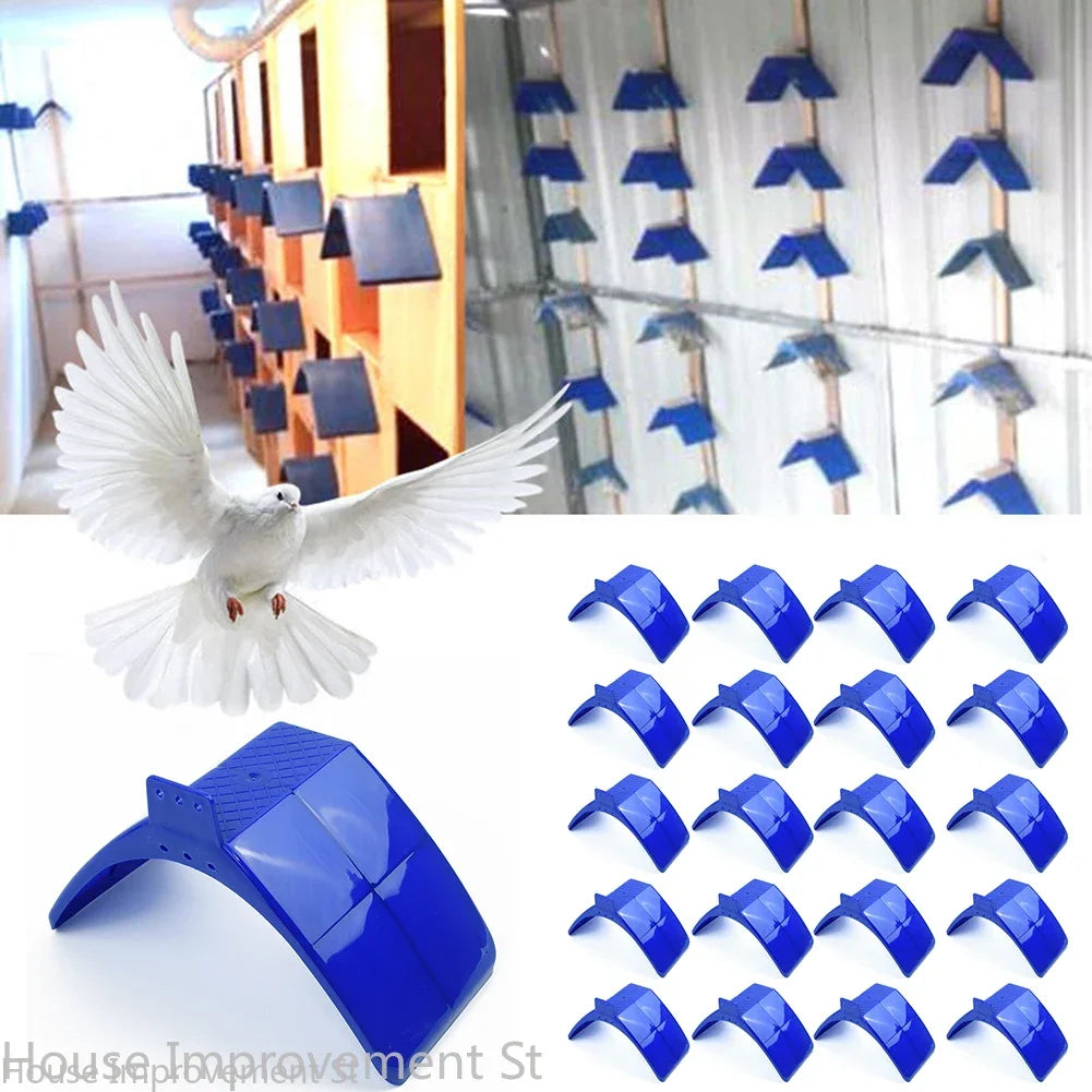 5/10/20PCS Pigeon Dove Bird House Parrots Plastic Rest Stand Frame Dwelling Perch Shellhard Bird Supplies
