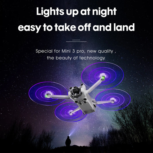 4pcs Mini 4 Pro Rechargeable LED Light Flash Propellers for DJI Mini 3 Pro Air 3