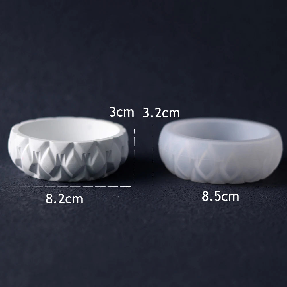 Square Silicone Flowerpot Mold for DIY Concrete Planters