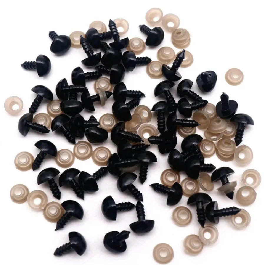 8/10/12/14mm Plastic Safety Eyes For Toys DIY Mix Size Amigurumi Accessories