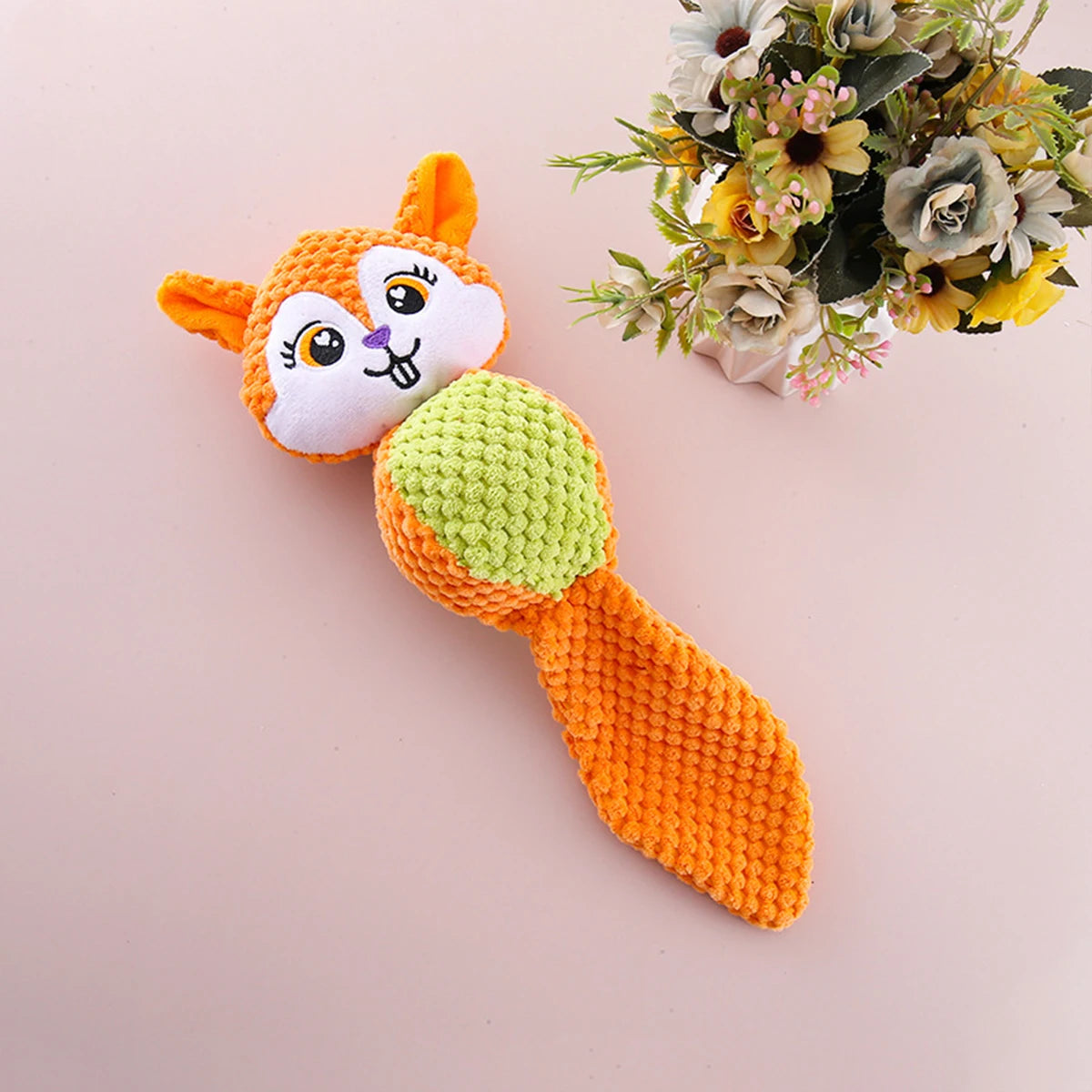 1 PC pet plush toys Corn dog bite voice interaction velvet voice spherical animal dolls toy dog