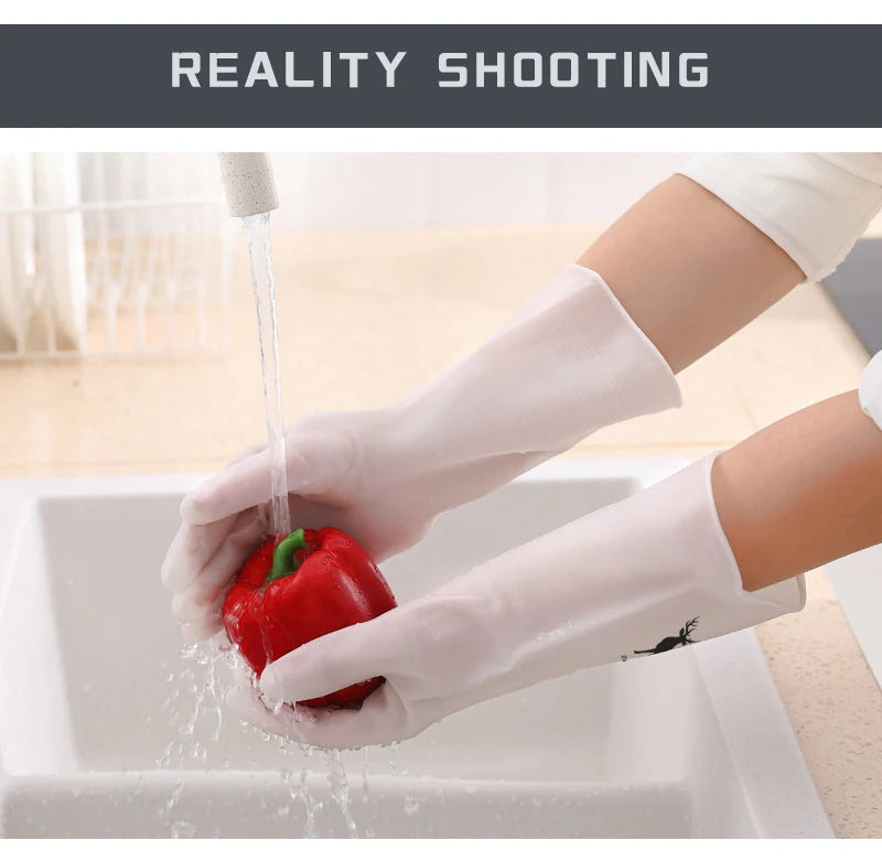 10 Pairs Waterproof PVC Cleaning Gloves for Household Tasks Durable Non-Slip Latex Material for Dishwashing Laundry and General Cleaning