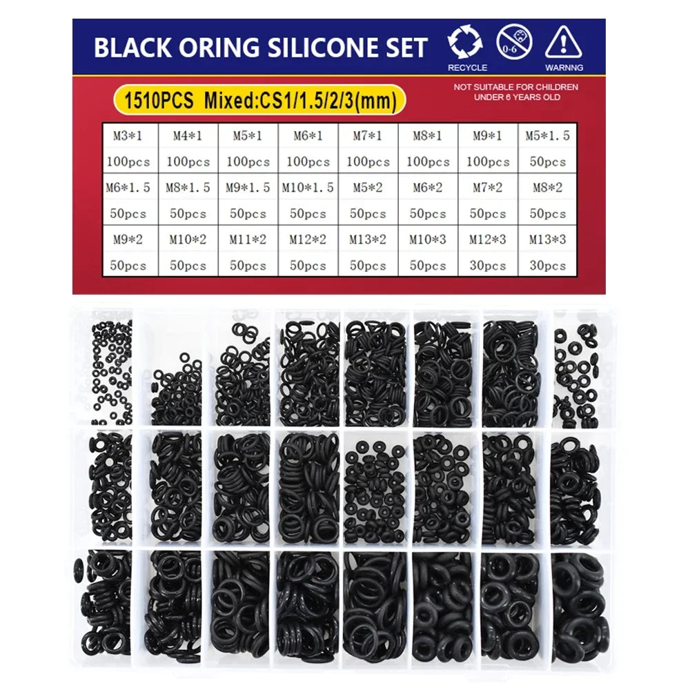 CS1-4 NBR Black O Ring Silicone Rubber Gaskets High Temperature Corrosion Resistant Oil Seal O-Rings for Plumbing and Automotive Applications