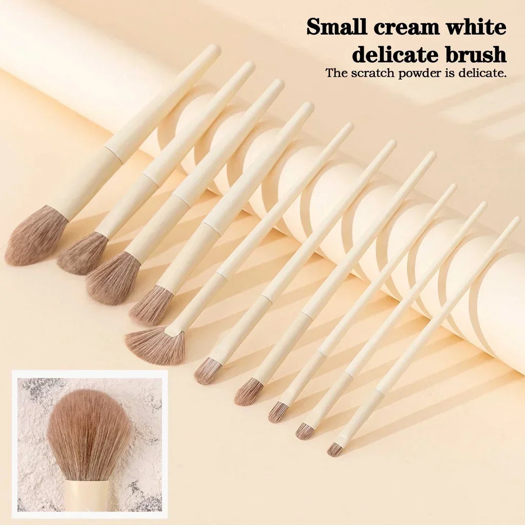 10 Creamy Makeup Brush Sets, A Complete Set of Ultra-Soft Contouring Brushes, Concealer for Beginners