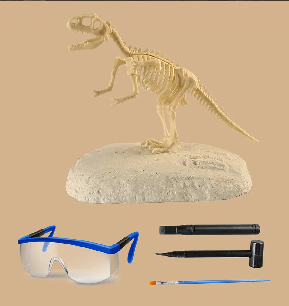 Dinosaur Fossil Excavation Kit for Kids Educational Archaeological Digging Adventure with Realistic Skeleton Models Perfect Gift for Boys and Girls