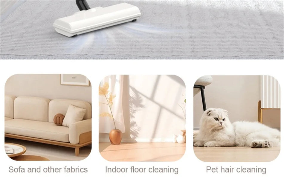 Handheld Wireless Vacuum Cleaner 20000Pa Powerful Suction Portable Car and Home Cleaning Machine with Metal Strainer