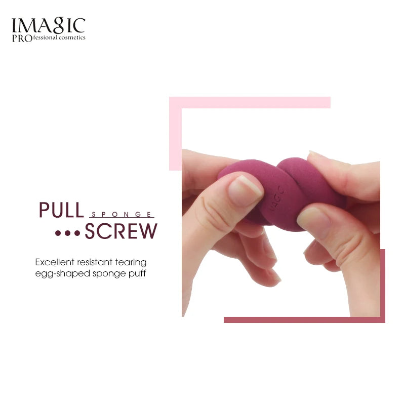 IMAGIC Professional Makeup Sponge Set 10 Pcs Ultra-Soft Wet and Dry Beauty Blender Puff for Flawless Application