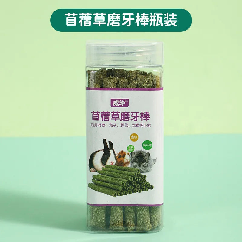 100g Rabbit Chew Sticks Natural Apple Tree Branch Molars Sweet Bamboo Sticks Teeth Clean Bite Toys for Guinea Pigs Hamster Chinc