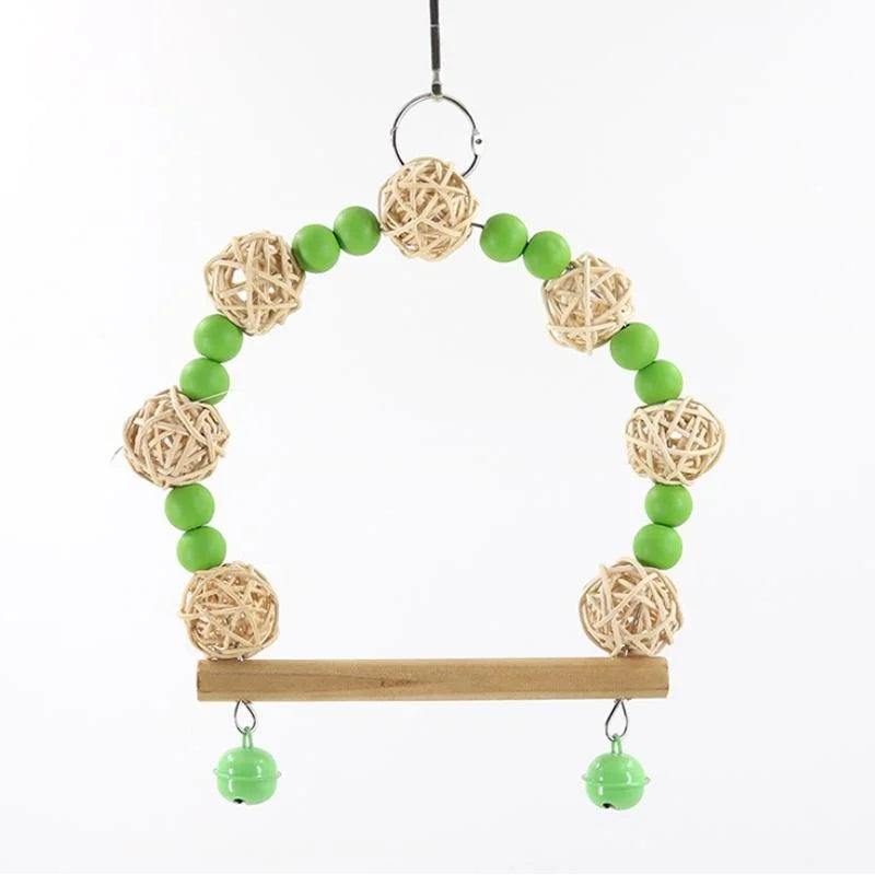 Bird Toy Swing Parrot Toy Swing Supplies Parrot Hammock Pet Toy Pet Supplies accesorios para pájaros  попугаи