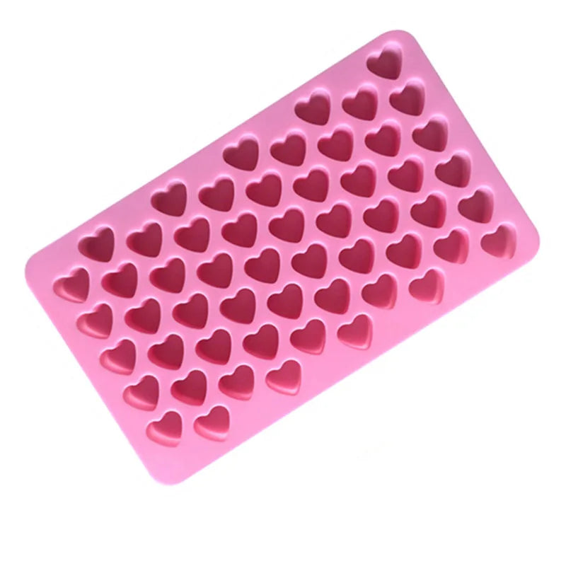 1 Piece 55 Compartment Love Candle Silicone Mold for DIY Baking and Chocolate Creations