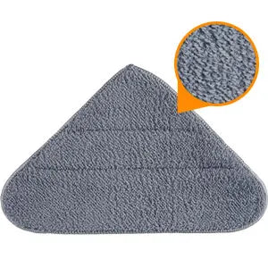 360 Degree Rotating Triangle Microfiber Wall Mop with Long Handle Adjustable Dry and Wet Cleaning Mop for Efficient Floor Dusting