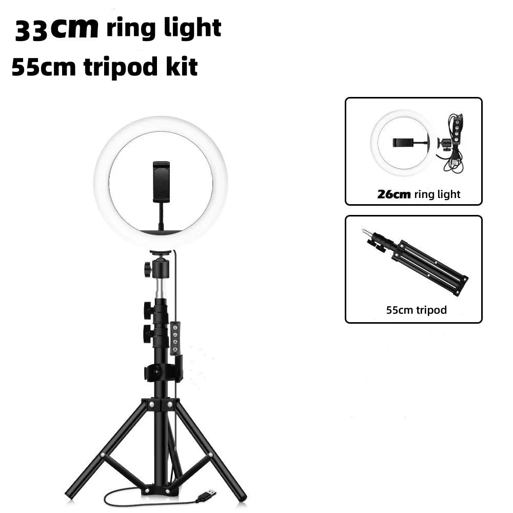 Youtube Shooting Vlog Selfie Ring Light LED Camera Lamp
