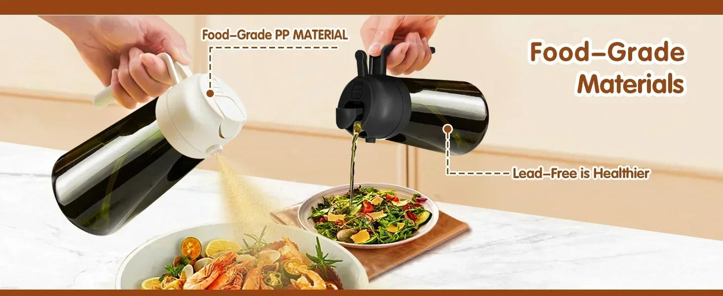 Olive Oil Dispenser Bottle 470ml – Light-Blocking Dark Glass Design