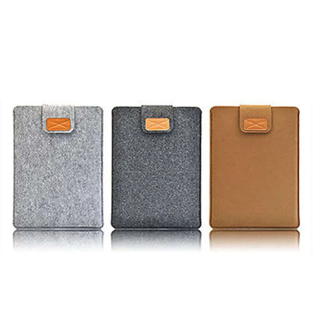 Funda de fieltro delgada para tableta, funda protectora para MacBook Air Pro de 11, 13 y 15 pulgadas, bolsa de almacenamiento para tableta de color sólido