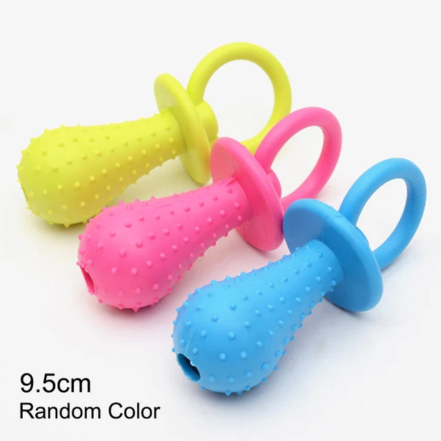 Pet Chew Toy Soft Rubber Bite-resistance Bone Shape Teeth Grinding Chewing Toys for Small Dogs Training Pet Supplies