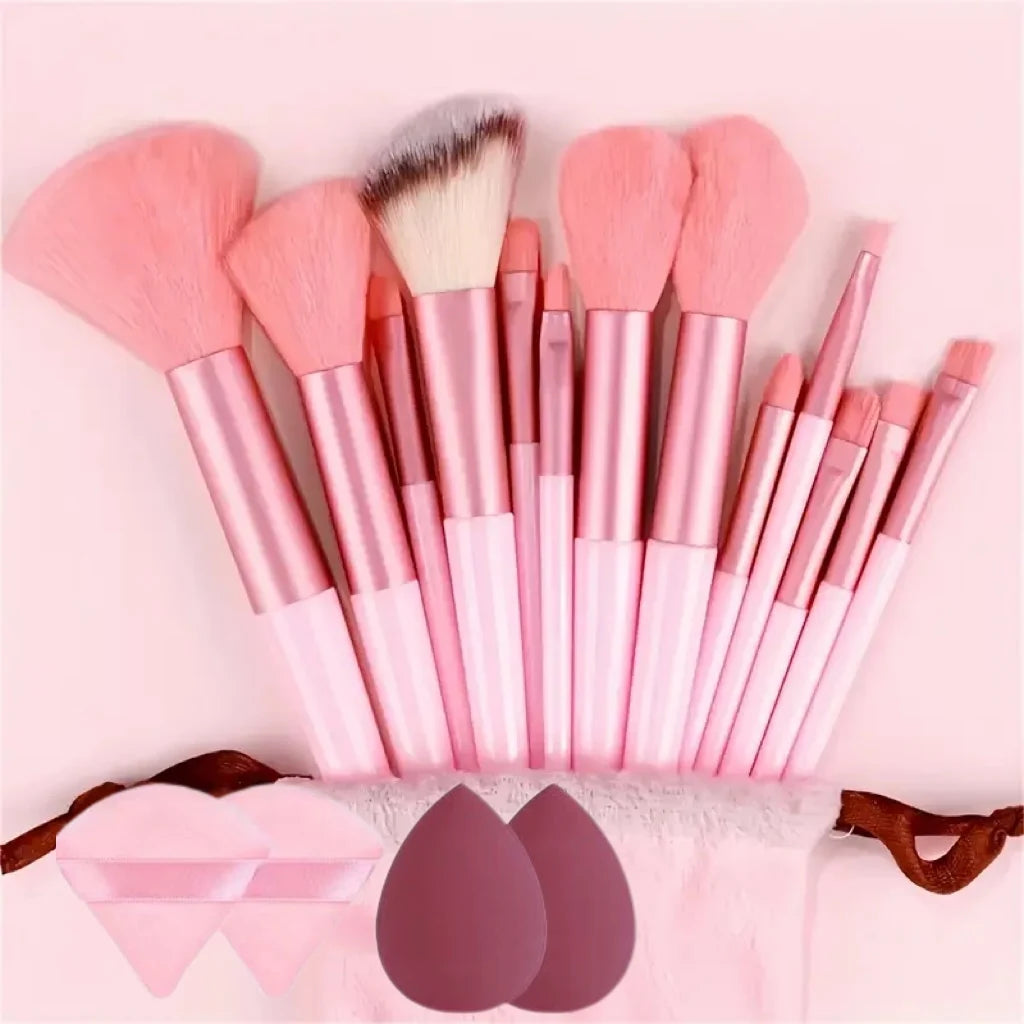 13 PCS LOT Makeup Brushes Set Eye Shadow Foundation Women Cosmetic Brush Eyeshadow Blush Beauty Soft Make Up Tools Bag