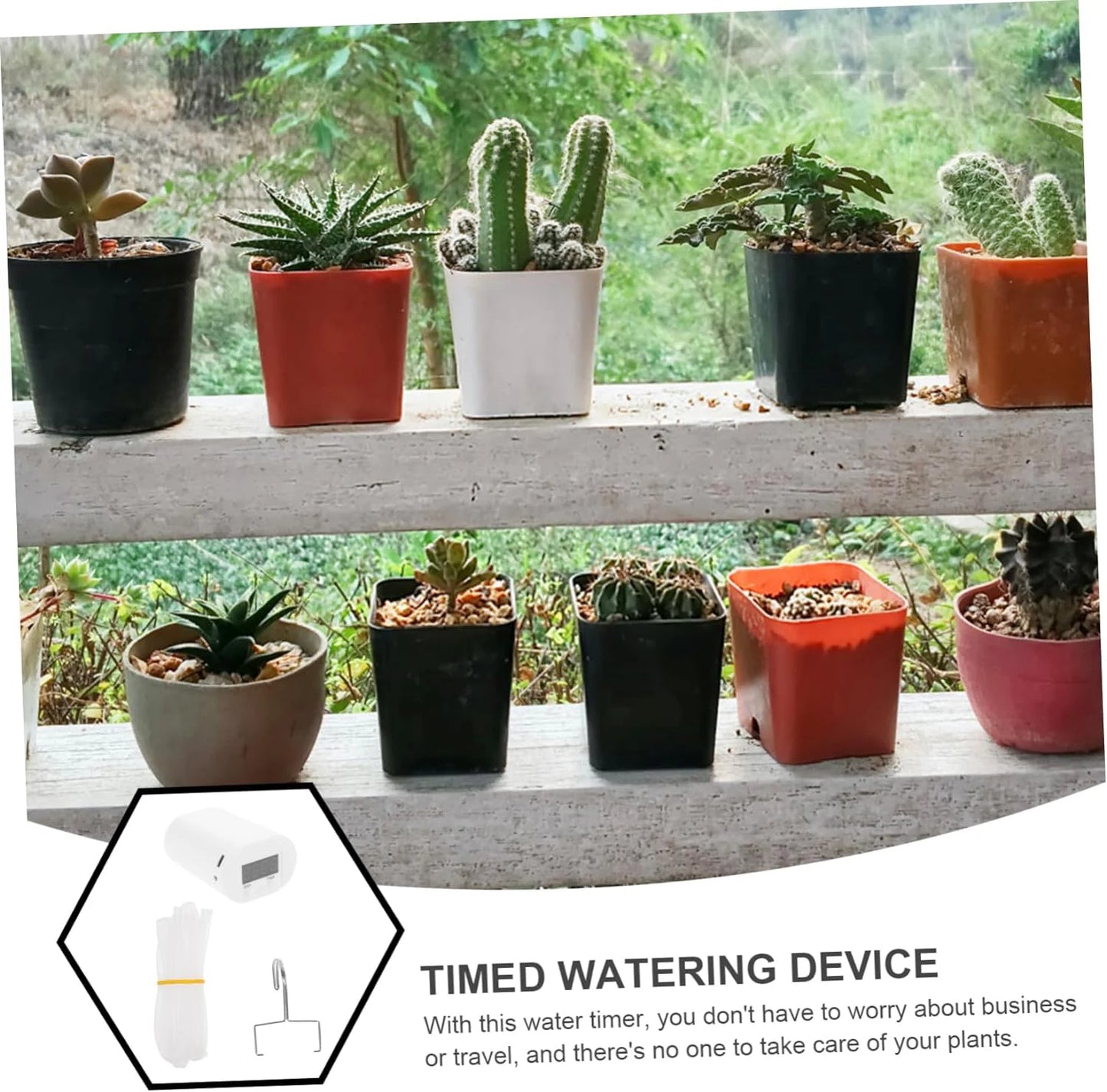 Automatic Plant Watering System with Timer Drip Irrigation Pump for Home Garden 2 to 16 Heads