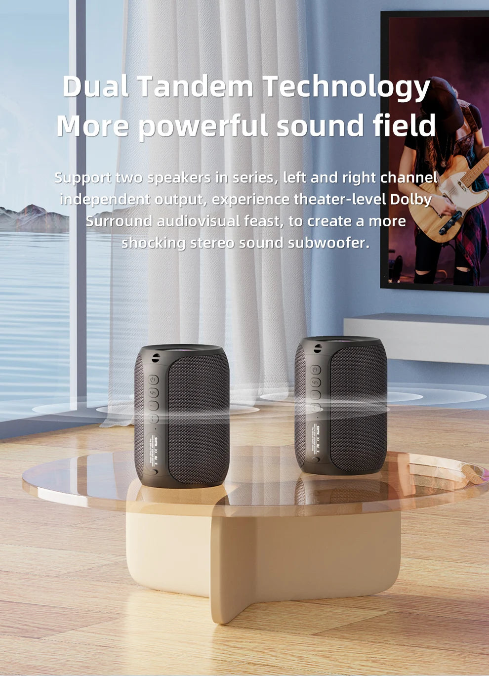 Zealot S62M Portable Bluetooth Karaoke Machine with Wireless Microphones Ideal for Home and Family Gatherings