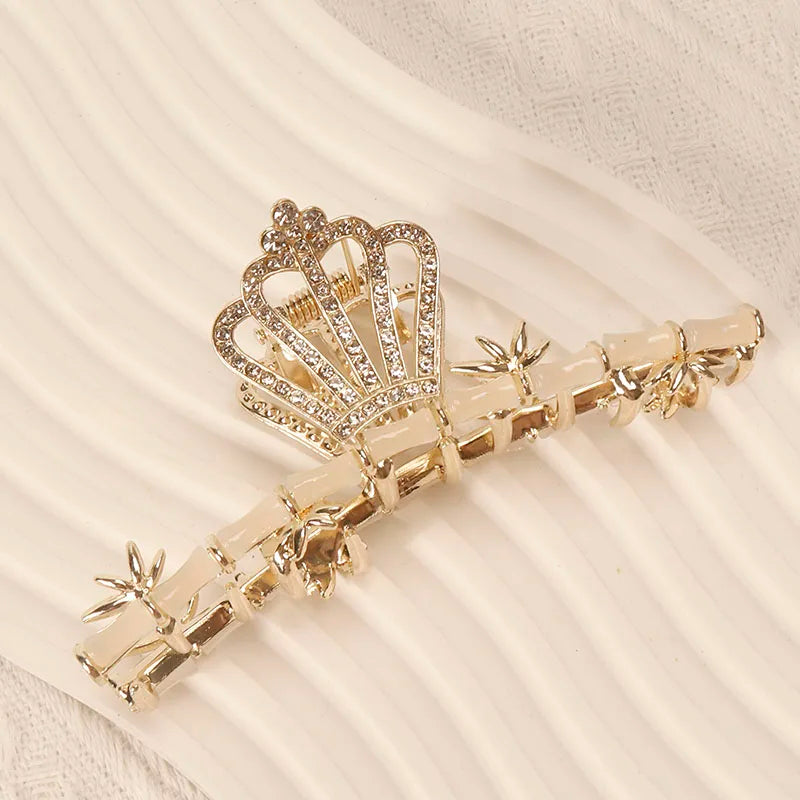 flower shape full pearls Hair Claw Clip classical Girls Handmade Ladies Headdress Hair Clip Claw Shark Clip Hair Accessories