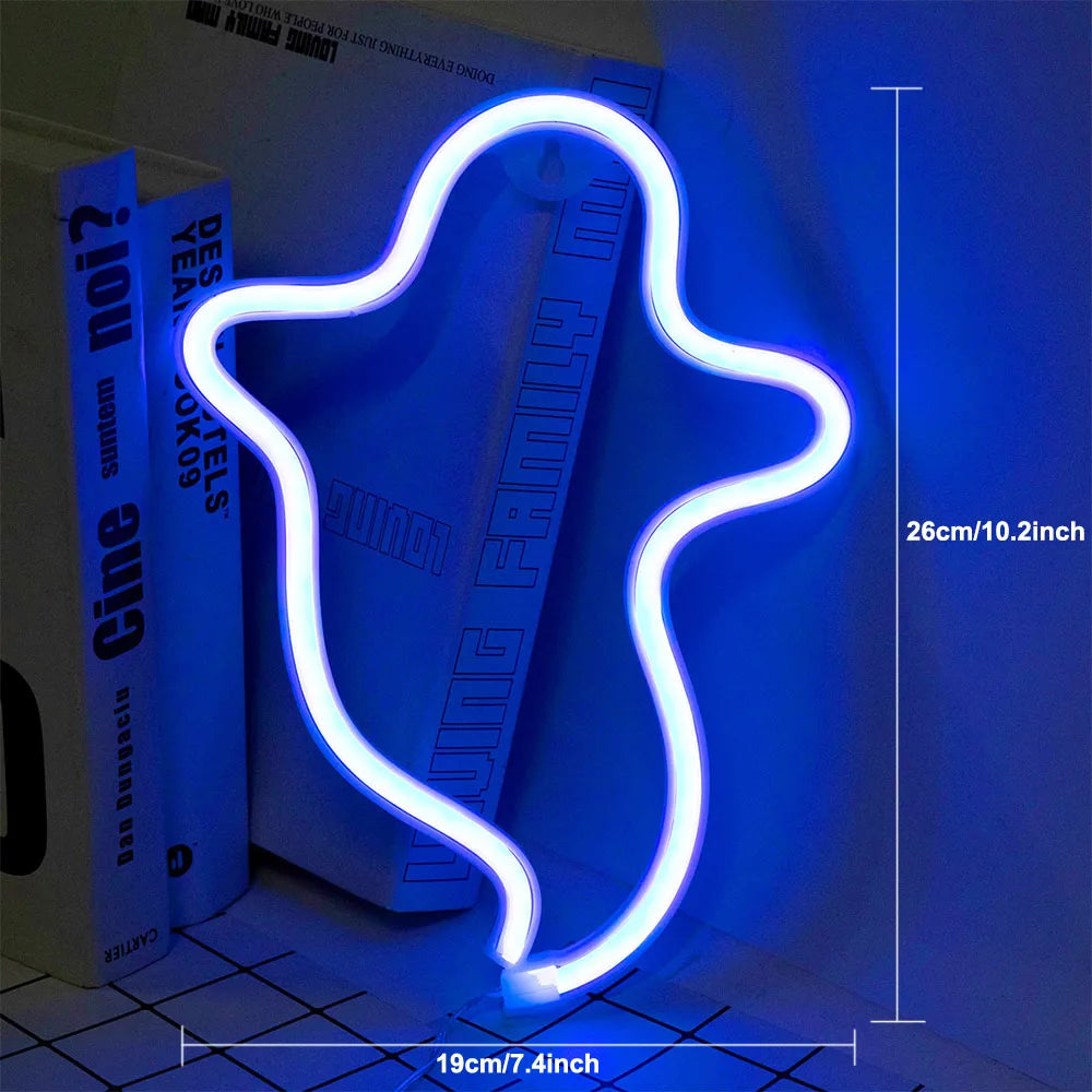 USB/Battery LED Neon Sign Lights Musical Note Wall Art Decor