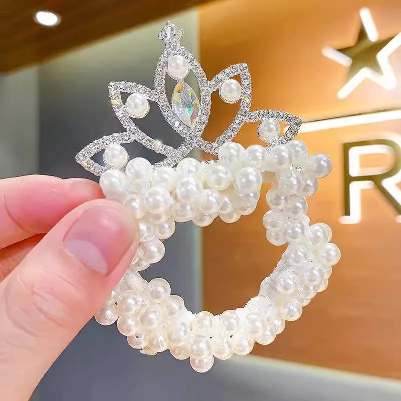 New Fashion Pearl Crown Princess Hair Bands for Girls