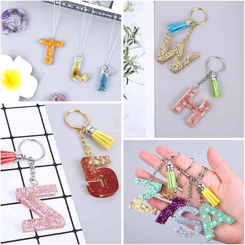 Alphabet Epoxy Resin Silicone Mold for DIY Jewelry Crafts