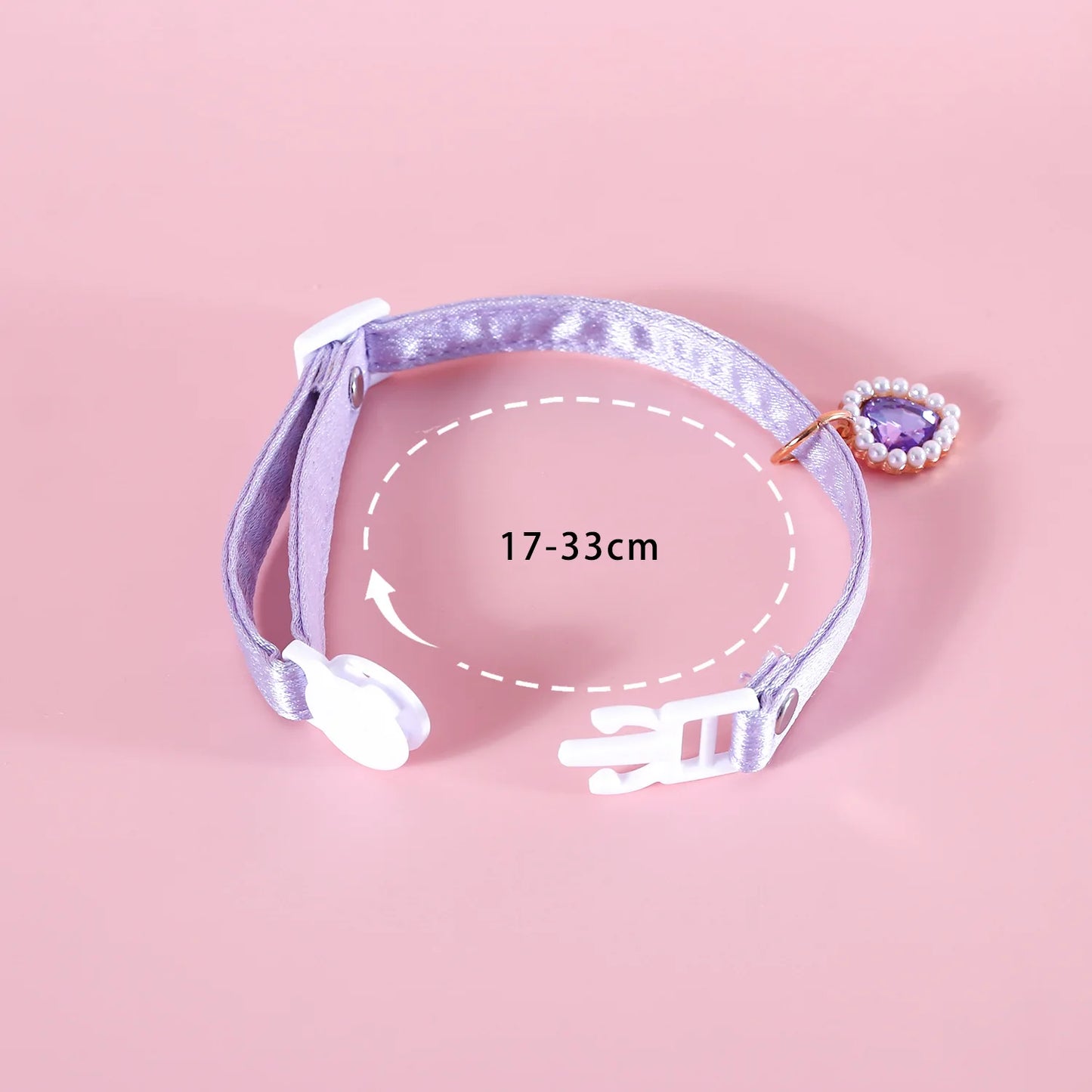 MPK New Series Pet Pearl Bow Collar Cat Anti Suffocation Love Pendant Bow Tie Also Suitable For Dog