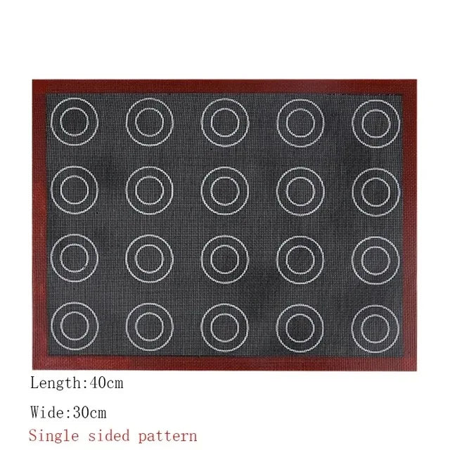 Buyyes Silicone Baking Mat Non Stick Heat Resistant Cookie Tray Leakproof Oven Liner for Easy Baking