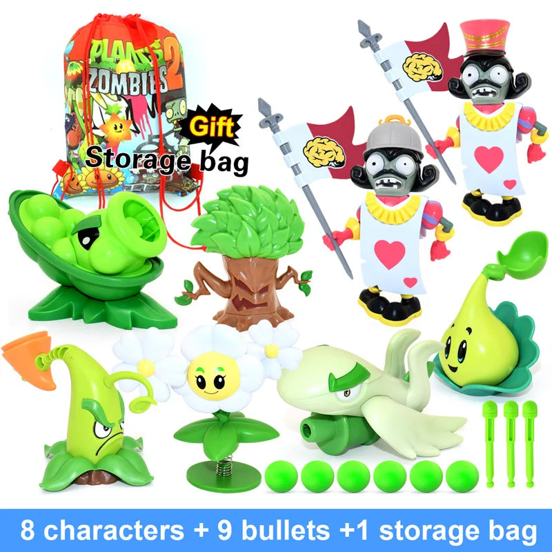 Plants vs Zombies 2 Full Set Toys Pea Shooter and Friends Role Play Action Figures for Kids