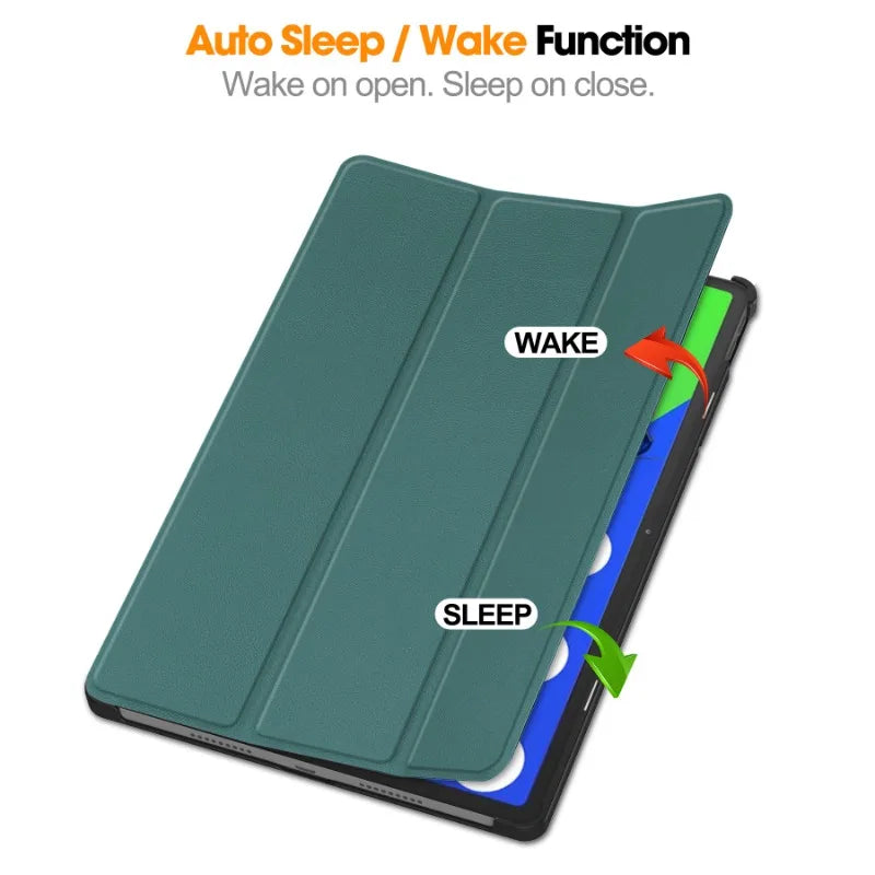Smart Case for Lenovo Xiaoxin Pad Pro 12.7 Inch 2025 Folding Flip Stand with Auto Sleep Feature Tablet Cover