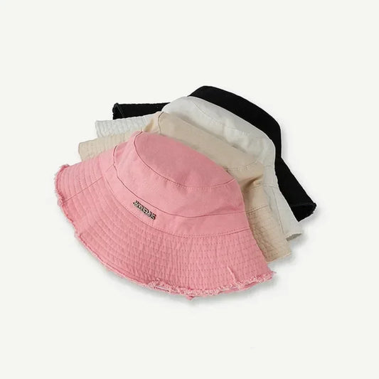 1 Pc Korean Version of Fisherman Hat Female Foldable Retro All-match Travel Edge Visor Hat Temperament Show Face Small Basin Hat