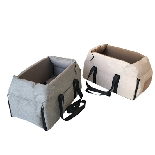 42X22X23cm Portable Pet Cat Elevated Car Seat Waterproof Dog Carrier for Small Dogs and Cats