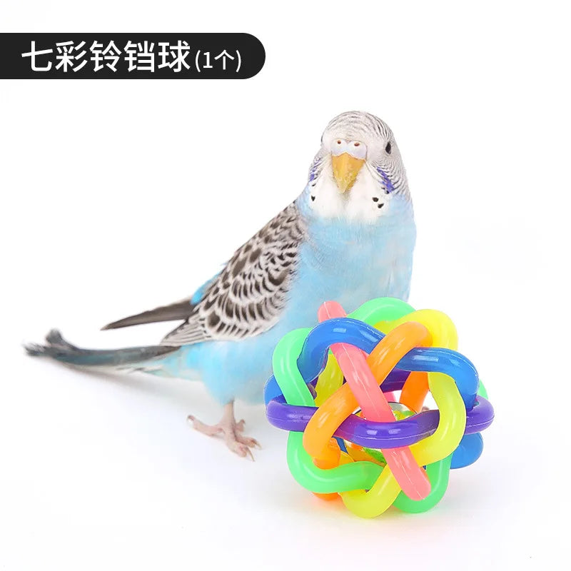 Bird Training Toy Supplies Basketball Stand Lovebird Shopping Cart Bird Toy Shoes Canary Skateboard Parrot Toy Accessories