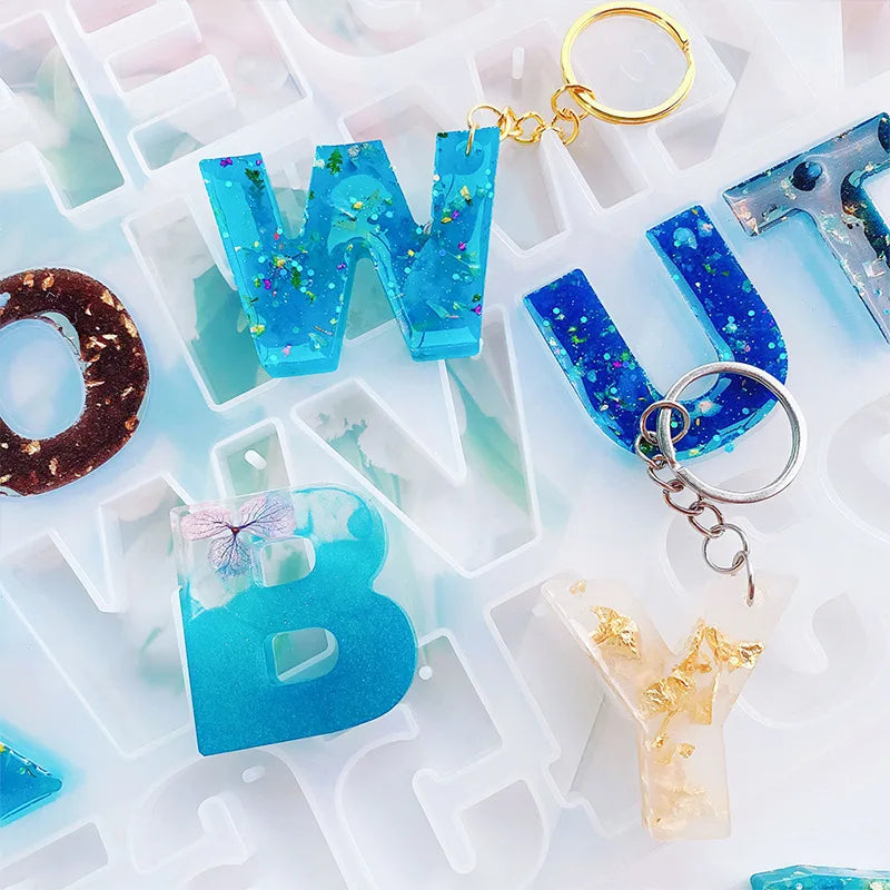 Alphabet Epoxy Resin Silicone Mold for DIY Jewelry Crafts
