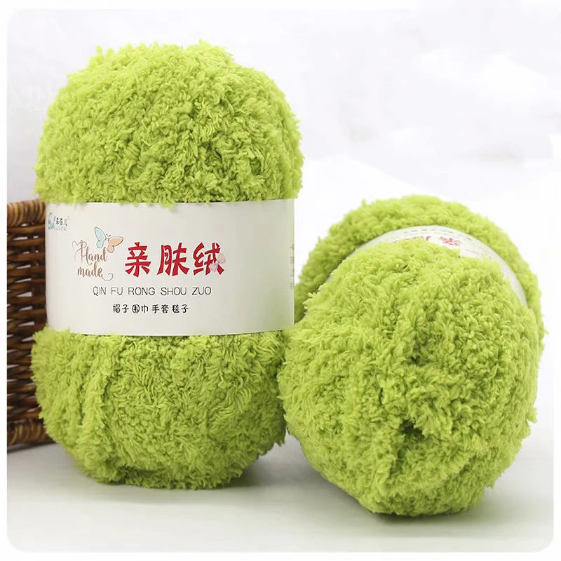 50g/Set Chenille Yarn Soft Coral Velvet for Knitting DIY