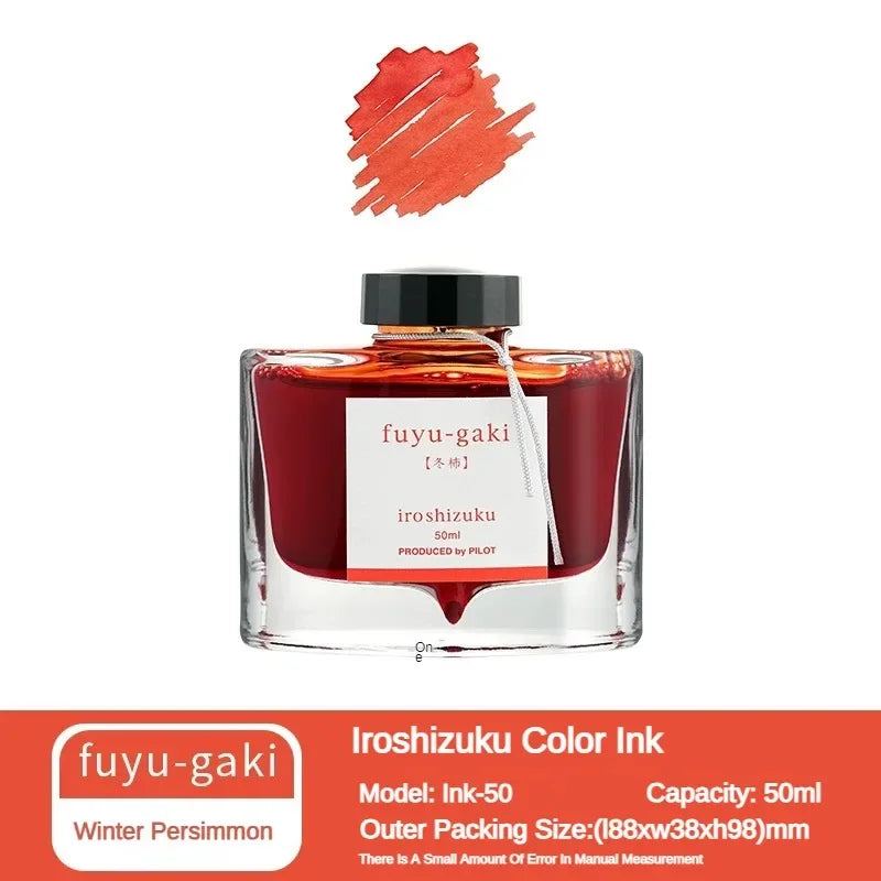 Pilot 25 Color 50ml Fountain Pen Ink Set with Glass Bottles for School and Office Use