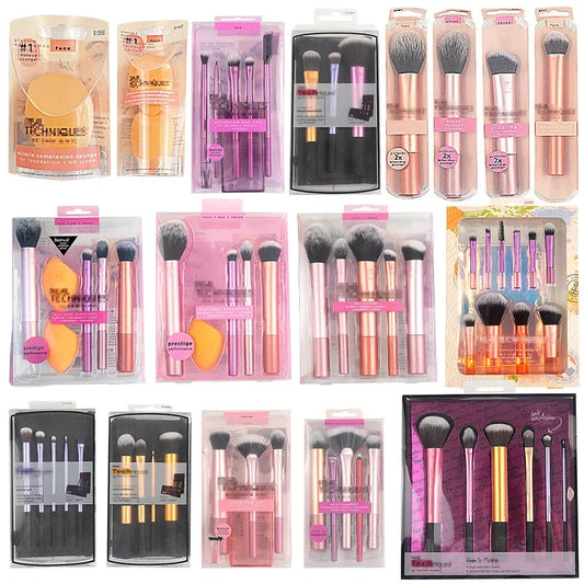 Popular Full Set of Makeup Brush Set Powder Blusher Brush Halo Dye Brush Eye Shadow Brush Beauty Egg