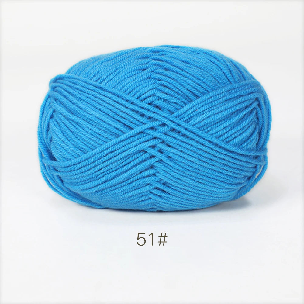 A1-1 50g Set Soft Milk Cotton Yarn for Knitting and Crochet