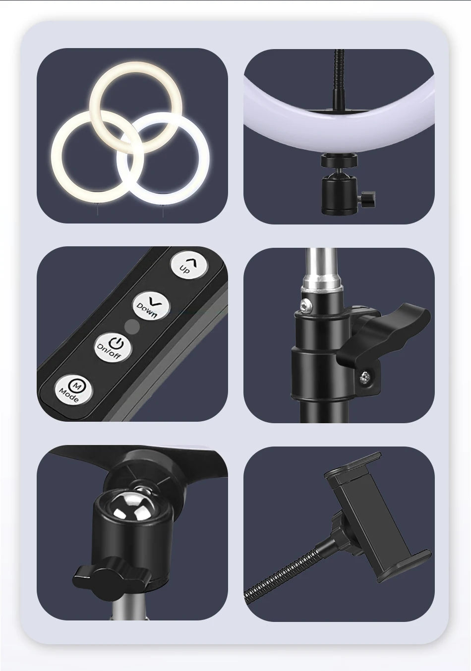 10inch Selfie Ring Light with Tripod for Video Recording