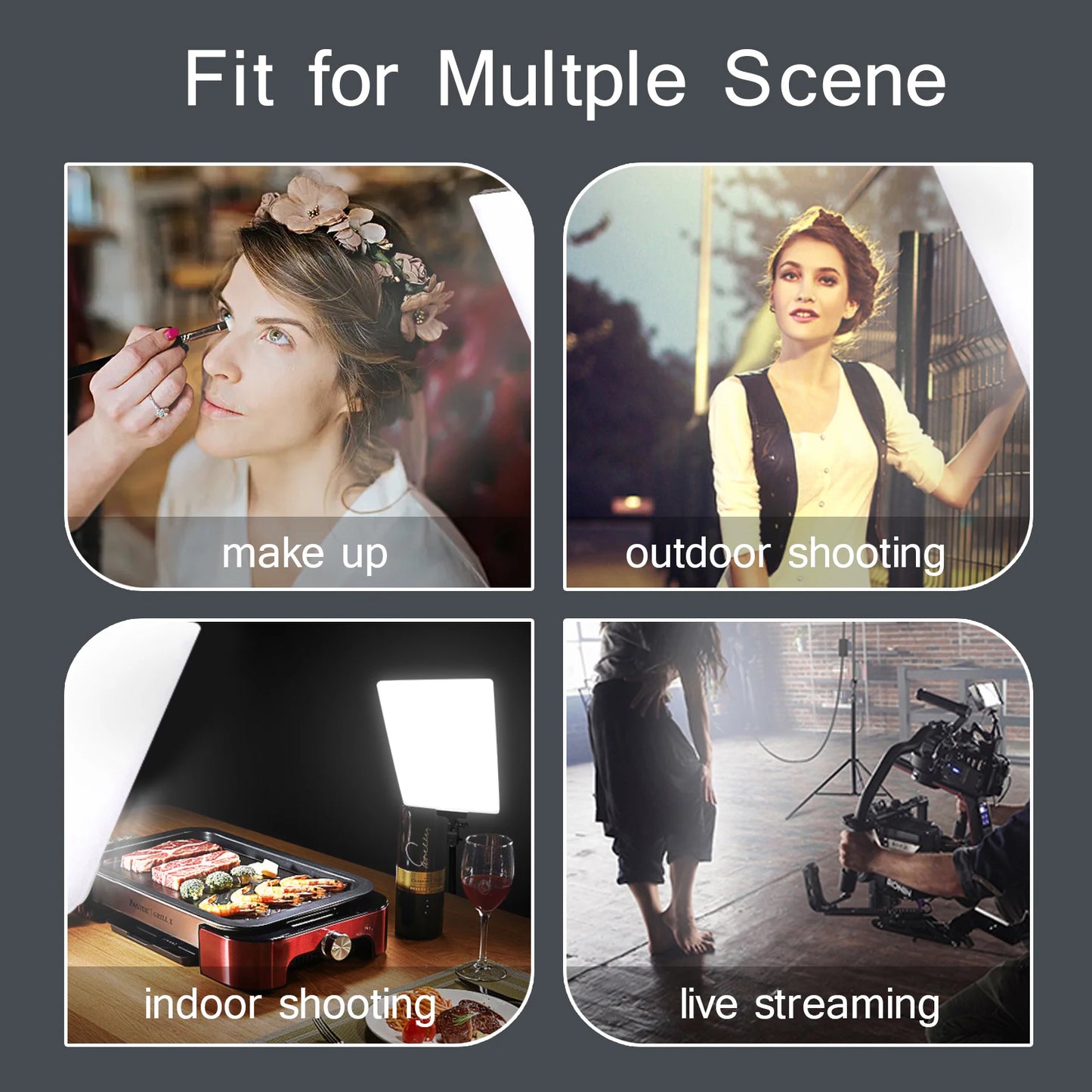 LED Video Lights Conference Photography Lighting Selfie Light Lamp With Tripod For TikTok Zoom Live Streaming