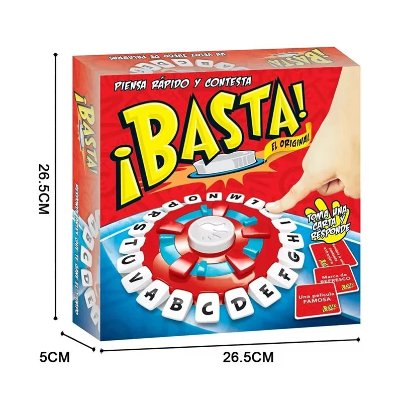 New Board Game Basta Spanish Version Fast-Paced Family Fun
