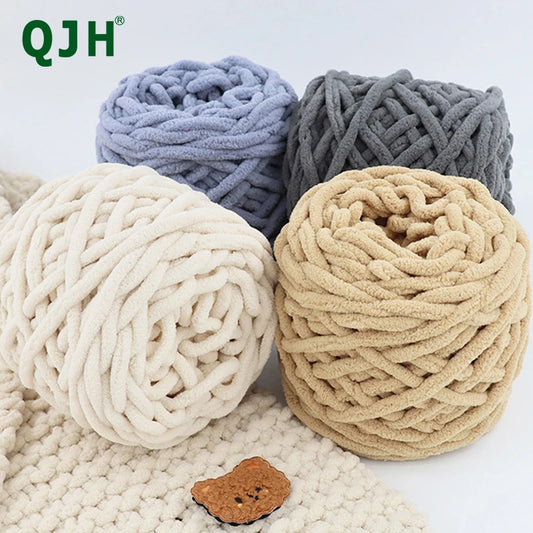 QJH Chunky Blanket Knitting Yarn for Cozy Throws and Pillows