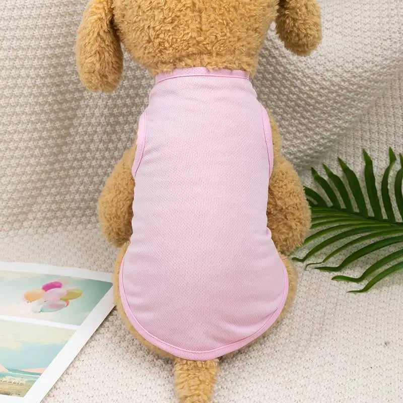 XS-XXL Summer Dog Clothes For Small Dogs Chihuahua Cute Summer Puppy T-Shirt Spring Vests For Dogs Cats Pet Products