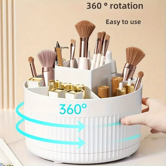 360 Rotating Makeup Storage Box Organizer Large Capacity