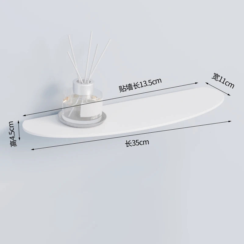 Colorful Acrylic Floating Shelf Invisible Storage Rack for Bathroom Kitchen Living Room